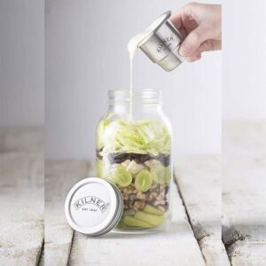 Tarro de vidrio KILNER "Food On The Go" con contenedor portalíquidos - 1 l - Imagen 4