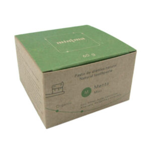 Dentífrico pasta de dientes bio natural MÍNIMA ORGANICS con menta. Caja